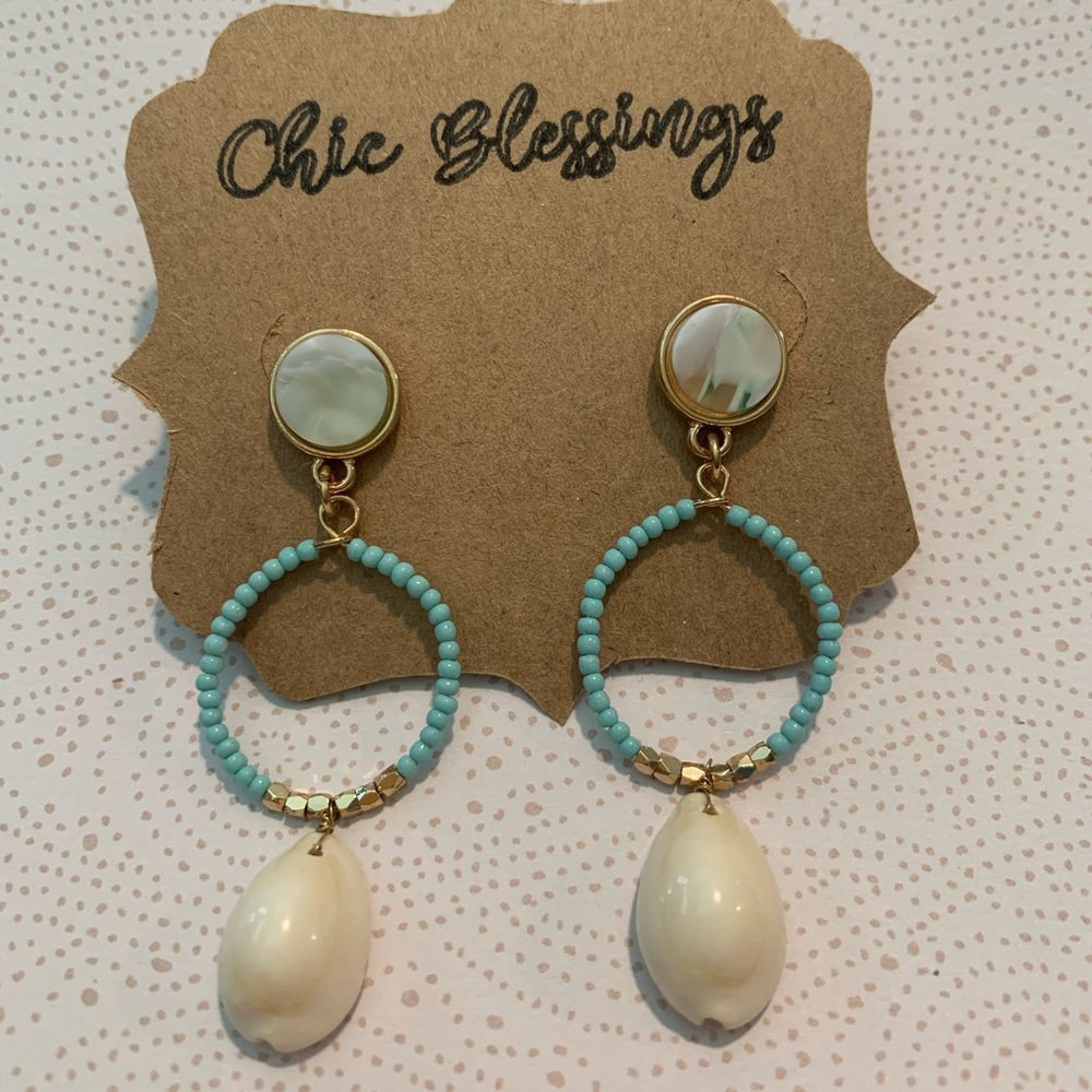 Handcrafted beach ready earrings